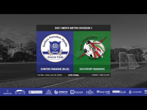 2021 Men's Metro Div 1 Qtr Final - Surfers Paradise [Blue] vs Southport (6-1)