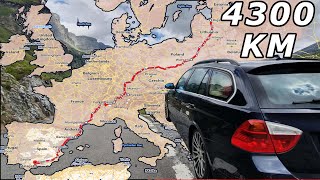 Driving across Europe with a BMW - 4300km from Riga to Spain