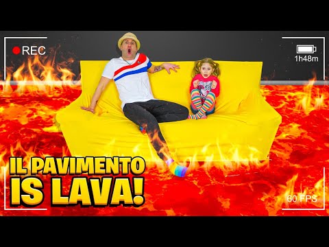 IL PAVIMENTO È LAVA CHALLENGE!!! VINCI 1000 EURO!!! *The Floor is Lava Challenge*