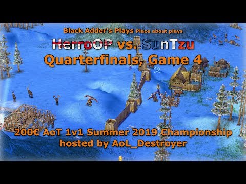 Summer 2019 Championship, QF - HerroOP vs. SunTzu, Game 4 - Age of Mythology: The Titans