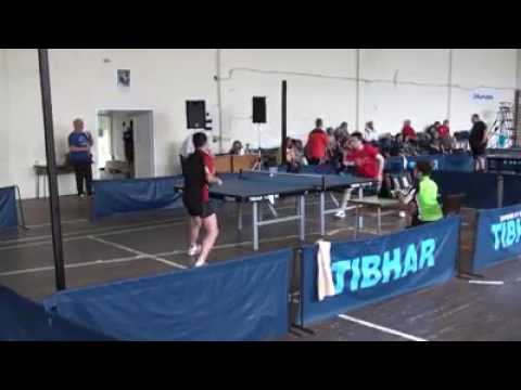 Penhold twiddling long pips/short pips; Bozhin Angelov