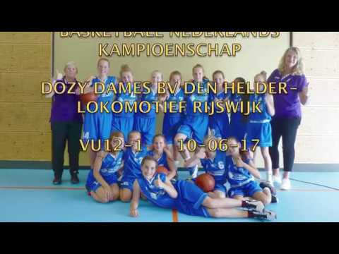 Basketball NJK VU12-1 Dozy Dames BV Den Helder - Lokomotief Rijswijk 10-06-17
