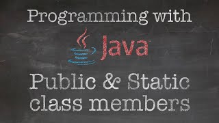 Download the video "Object Oriented Programming with Java: 10. Multiform program using Public & Static class members"