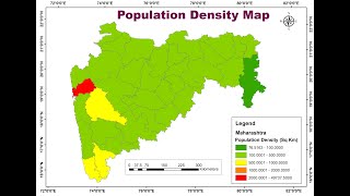 RS & GIS QA38- Population Density Map using Arcgis for beginners