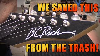 We Saved This B.C. Rich From The Trash! From Garbage To Glitter!