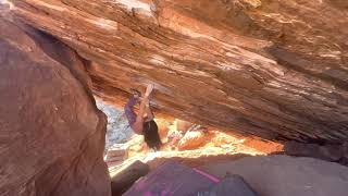 Video thumbnail of Spiral Helix, V9-10. Moe’s Valley