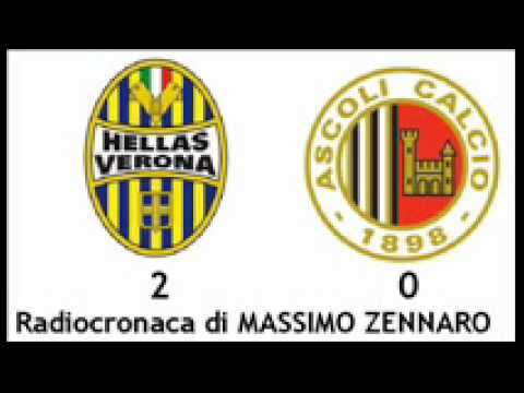 Verona-Ascoli 2-0 di Massimo Zennaro (11/2/2012) Radiocronaca da Radio 1 RAI