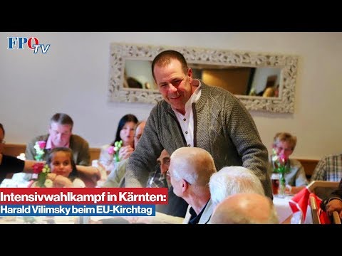 Intensivwahlkampf in Kärnten: Harald Vilimsky beim EU-Kirchtag in Afritz am See