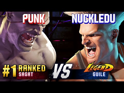 SF6 ▰ PUNK (#1 Ranked Sagat) vs NUCKLEDU (Guile) ▰ High Level Gameplay
