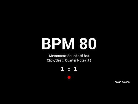 Metronome BPM 80 / Hi-hat