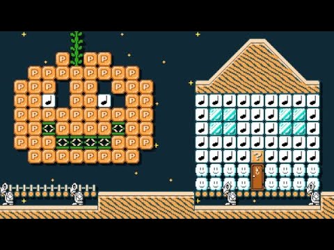 Mario Goes Trick Or Treating by ▽Ammo Joe△ 🍄Super Mario Maker 2 ✹Switch✹ #cem