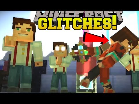 PopularMMOs - REACTING TO MINECRAFT STORY MODE GLITCHES!!! [S2EP3] [5]