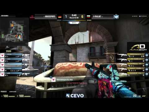 Mousesports vs E-Frag.net Game 2 (CEVO-P CS:GO Season 8) - Metuz & Launders
