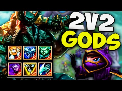 My Teammate Has 6 ORNN ITEMS!! 2v2v2v2 League Of Legends Gameplay
