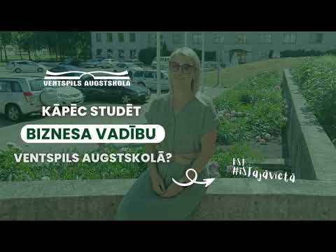 Studē Ventspils Augstskolā biznesa vadību!