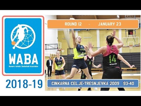 2018-19 WABA R12 (23/01) Cinkarna Celje - Trešnjevka 2009 93-40