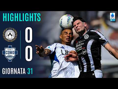 Video highlights della Udinese vs Como (0 a 0) - Giornata 31 - Fantacalcio e fantamedie