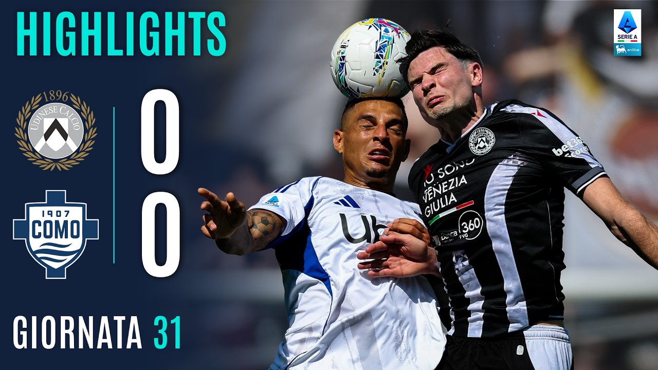FABREGAS si FERMA a Udine | UDINESE-COMO 0-0 | HIGHLIGHTS | SERIE A ENILIVE 2025/26