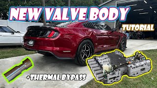 Replacing the Valve body on my s550 Mustang and installing a thermal bypass!