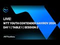 LIVE! | T1 | Day 1 | WTT Youth Contender Havirov 2024 | Session 2