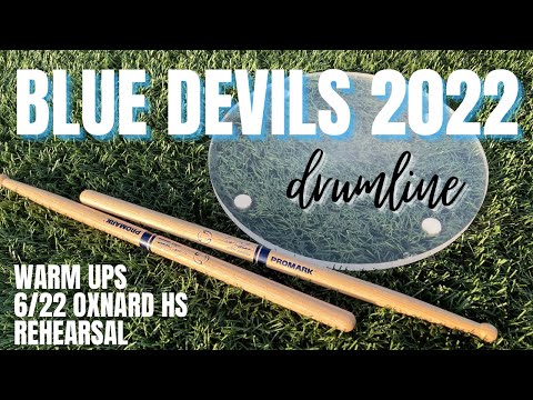 Blue Devils Drumline 2022 - 6/22 Warm Ups - Oxnard HS