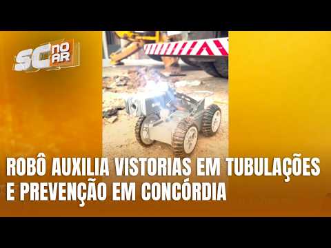 Concórdia utiliza robô para vistoria em tubulações e prevenção de danos