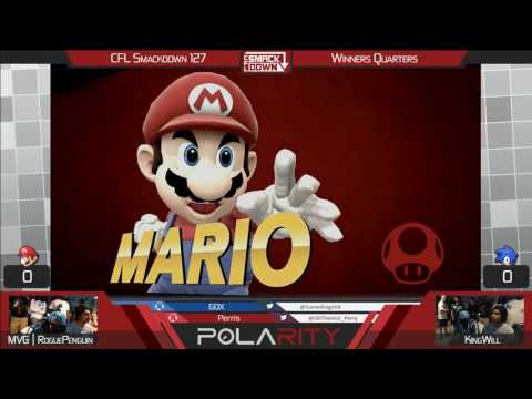 CFL Smackdown 127 WiiU - MVG | RoguePenguin (Mario) vs KingWill (Sonic) - Winners Quarters