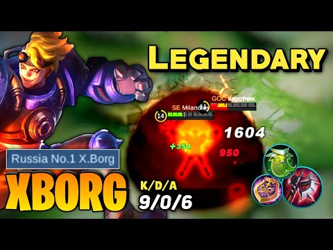 EXP LANE! Xborg Best Build 2023 [ X Borg Gameplay Top Global ] By Milandrey - Mobile Legends