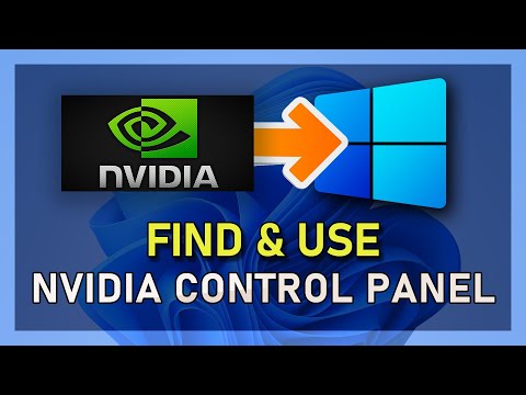 Part of a video titled Windows 11 - Unable to Find NVIDIA Control Panel Fix - YouTube