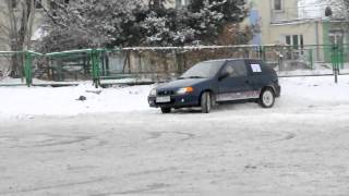 preview picture of video 'Subaru Justy 4x4 - RallySprint Biała Podlaska (20.02.2011)'
