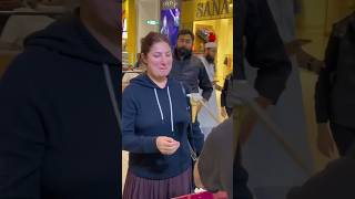 Saima Noor at packages mall Lahore Pakistan Istanbul dondurma turkish Icecream #icecream #turkey #tu