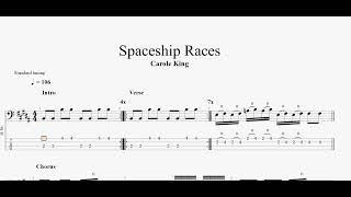Carole king - Spaceship Races (bass tab)