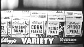Kelloggs Variety Pak TV Commercial - 1956 - Vintage Advertising