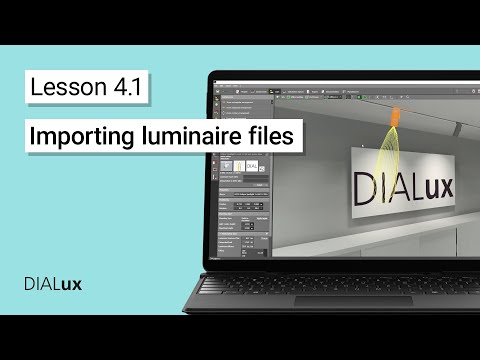 4.1 How to import a luminaire in DIALux evo
