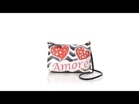 Sharif Handpainted Leather Crossbody Bag