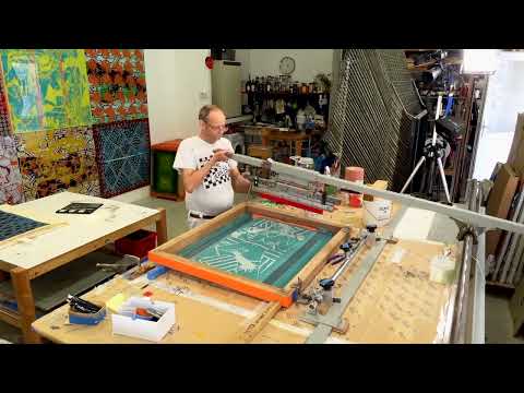 Portrait-Video #122 | Artist screen-printing the "Karma-Kali, Sexual Dreams & Paradoxes" series