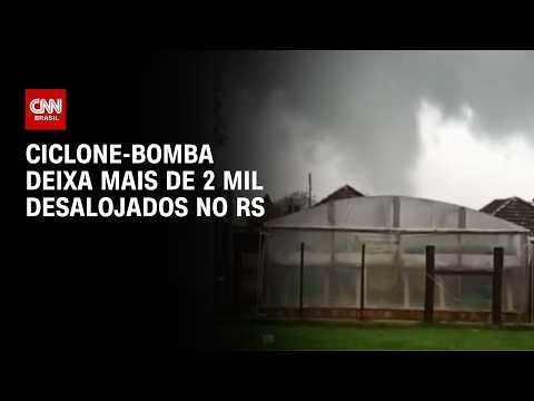 RS: Tempestades deixam mais de 2 mil desalojados | AGORA CNN