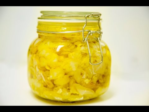 Bacalao macerado con ajo y aceite de oliva. Receta fácil y rápida.