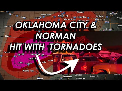 Oklahoma City & Norman hit with Tornadoes [4K]| February, 26, 2023