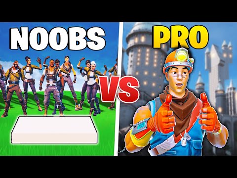 1 PRO VS 10 NOOB Builder bauen eine FORTNITE MAP