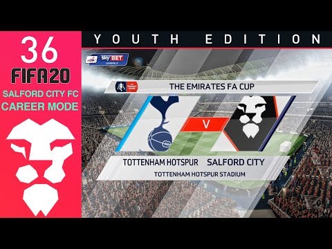 Fifa 20 Youth Academy Career Mode Ep 36 - SPURS FA CUP !!! - Salford City - Youth Edition