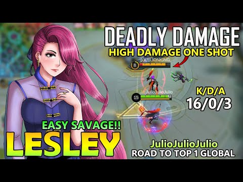 PERFECT SAVAGE 16 KILLS IN 10 MINUTES!!LESLEY  BEST BUILD 2020 - TOP GLOBAL LESLEY 2020