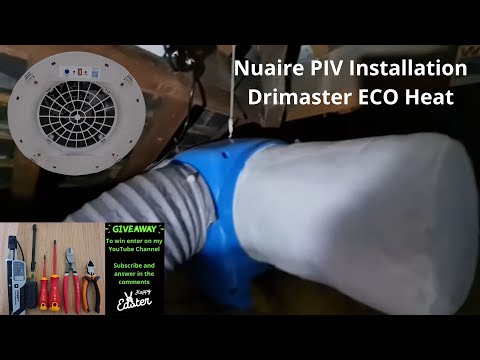 UK Electrician Installation of Nuaire Drimaster Eco Heat PIV plus new tools GIVEAWAY!