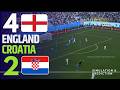 England 4 2 Croatia Highlights 2026 World Cup Video Game Simulation And Recreation