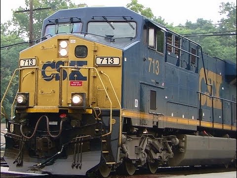 Slow Coal Train in the Rain