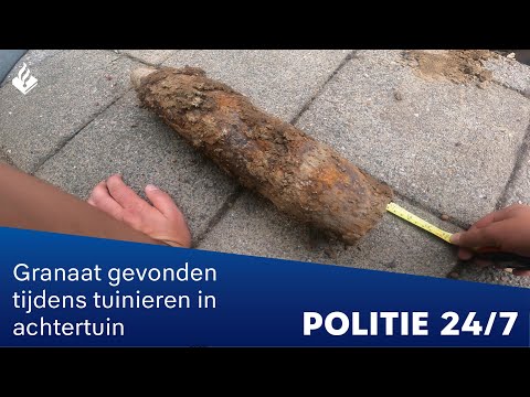 Granaat gevonden in de achtertuin | POLITIE 24/7