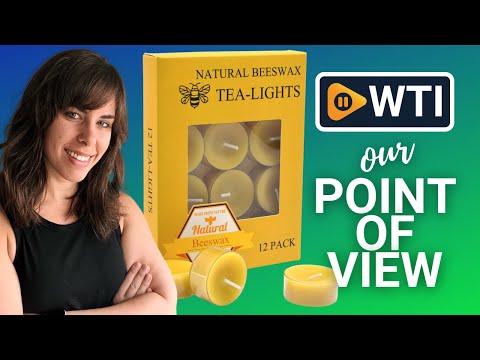 Natural Yellow Beeswax Tealight Candles - 12pcs - Organic Candle Natural Scent Smokeless Clean Burning Nature Yellow - WTI product video review