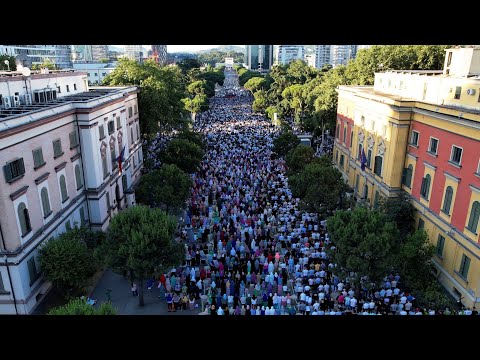 Falja e Namazit të Kurban Bajramit 2025 - Pamjet me dron