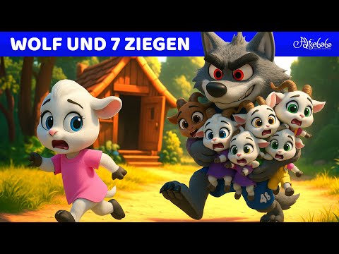 Der Wolf und die sieben jungen Geißlein 🐺🎉 | 3D 4K | Märchen für Kinder | Gute Nacht Geschichte