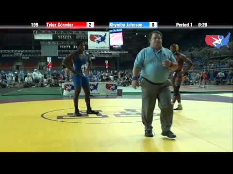 Fargo 2012 195 Round 3: Tyler Cormier (Washington) vs. Khymba Johnson (California)